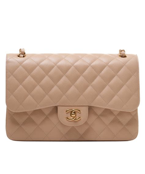 chanel jumbo beige caviar leather maxi flap bag|The Chanel Classic Jumbo: A Three Decade Journey .